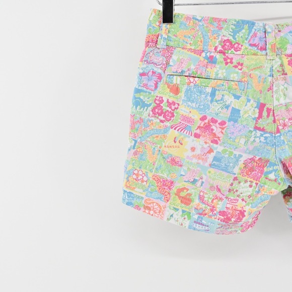 Lilly Pulitzer Womens Callahan Shorts Size 0 Pop Up State of Mind Patchwork - Picture 11 of 12